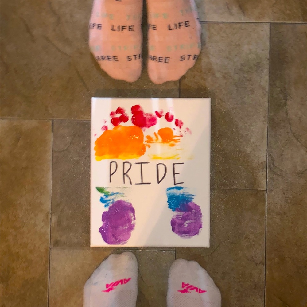 Pride feet painting 😍